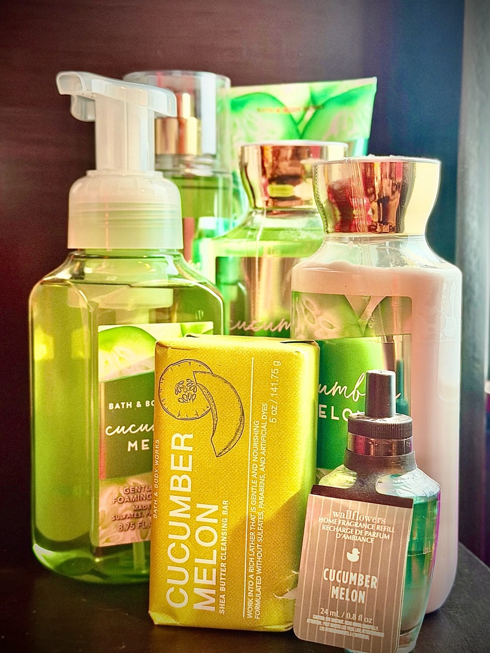 Bath & Body Works Cucumber Melon 7pc Set